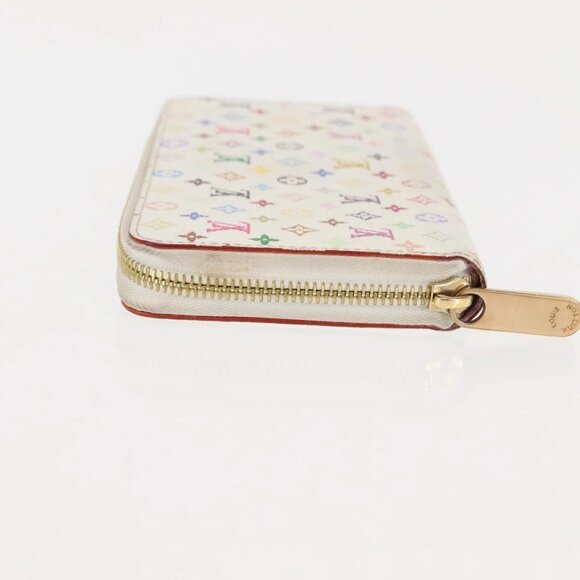 LOUIS VUITTON Monogram Multicolor Zippy Wallet Wallet White M60241 Auth BA6676 - Picture 8 of 14
